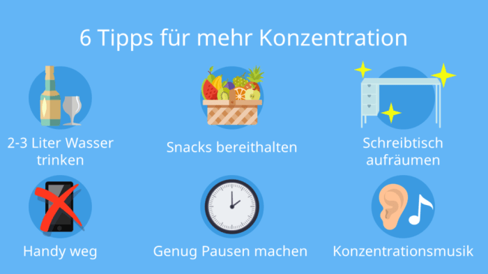 Routinen für bessere Konzentration