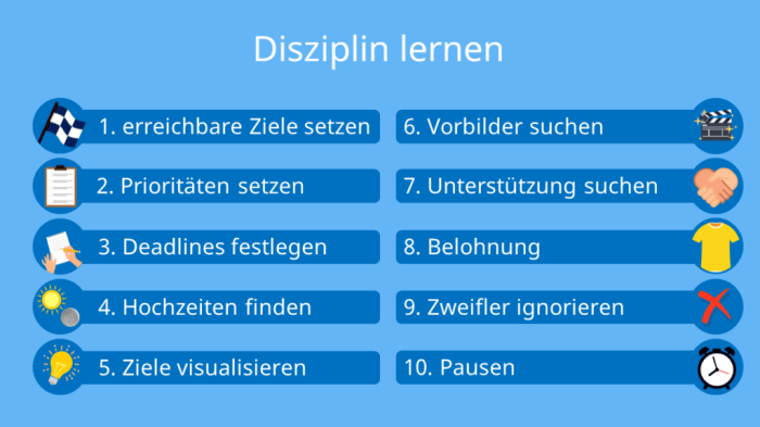 Routinen für mehr Selbstdisziplin