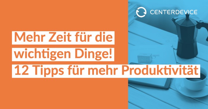 Routine für mehr Produktivität